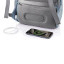 Bobby Soft, anti-diefstal rugzak, blauw, grijs