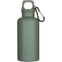 Oregon 400 ml solid colour RCS recycled plastic water bottle with carabiner - Heather green Oregon 400 ml solid colour RCS recycled plastic water bottle with carabiner - Heather green