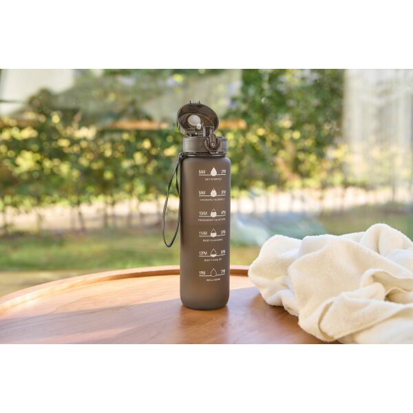 rPET drinkfles (1000 ml) Brinley zwart rPET drinkfles (1000 ml) Brinley zwart