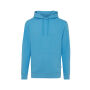 IQONIQ Jasper gerecycled katoen hoodie, tranquil blue (L)