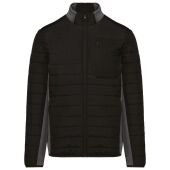 black / dark grey heather