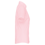 Overhemd in onderhoudsvriendelijk polykatoen-popeline korte mouwen dames Pale Pink 4XL