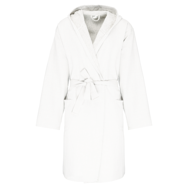 Biologische badjas met capuchon