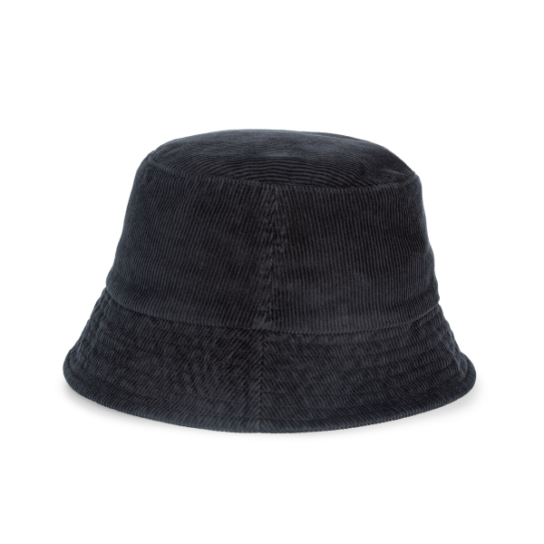 Ecologische uniseks ribfluwelen hoed Black S/M Ecologische uniseks ribfluwelen hoed Black S/M