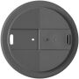 Americano® Eco 350 ml gerecyclede beker met spill-proof deksel - Grijs/Zwart