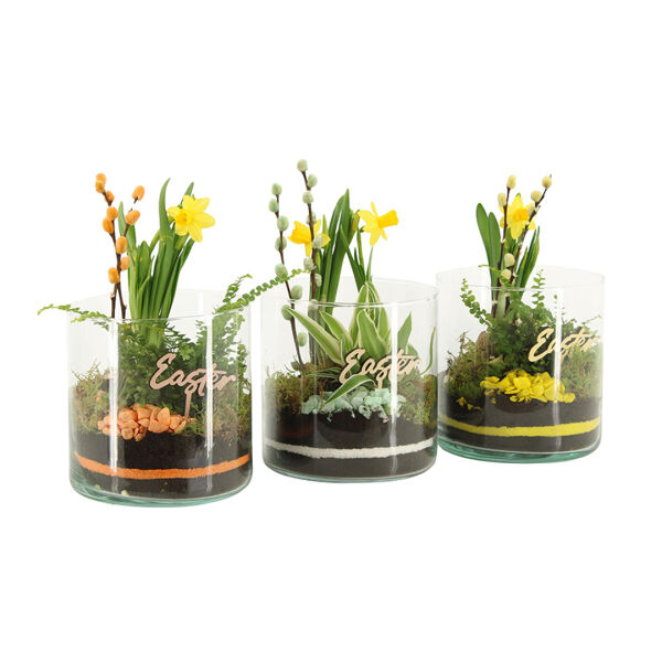 Easter glass large - Narcis