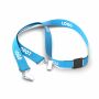 Polyester Pantone-gematchte zeefdruk keycord met 2 clips