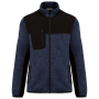 Gerecycled herenjasje in polytricot Navy Melange / Black L