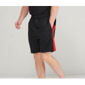 ADULTS' KNITTED SHORTS WITH ZIP POCKETS, BLACK / GUNMETAL, XXL, FINDEN HALES