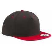 Tweekleurige 5-panel snapbackpet Black / Lime Green One Size