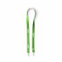 Polyester Pantone-gematchte zeefdruk keycord met 2 clips