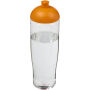 H2O Active® Tempo 700 ml bidon met koepeldeksel - Transparant/Oranje