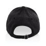 Milo AWARE™ recycled heather 6 paneel cap 200gr, zwart