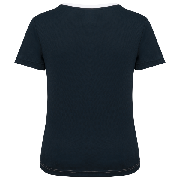 Ecologisch sport-T-shirt in twee kleuren voor dames White / Navy XS Ecologisch sport-T-shirt in twee kleuren voor dames White / Navy XS