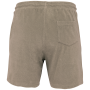 Ecologische badstof herenshort Cream Coffee XL
