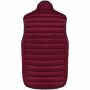Men’s lightweight sleeveless down jacket wine S