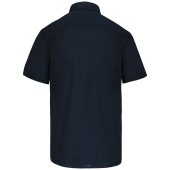 Overhemd in onderhoudsvriendelijk polykatoen-popeline korte mouwen heren Navy XS Overhemd in onderhoudsvriendelijk polykatoen-popeline korte mouwen heren Navy XS