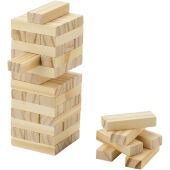 Jumble spel met omvallende toren van hout - Naturel