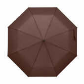 RAYNA FOLD - 21" auto paraplu houten greep - Bruin