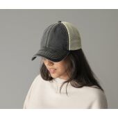 6 PANEL VINTAGE TRUCKER, VINTAGE BROWN/STONE, One size, BEECHFIELD