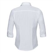 RUS Ladies ¾ sl. Fit. Polycot. Pop. Shirt, White, 4XL