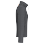 Microfleece met rits en raglanmouwen heren Convoy Grey 4XL
