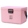 Brisby Koelbox - Frigobox - Coolbox - Auto - Lichtgewicht - Broodtrommel - 12L - 2 Gratis koelelementen van 450ml per stuk - Incl. Dividers Snijplanken - Bieropener - Flesopener - Max. 40 uur isolatie - Roze
