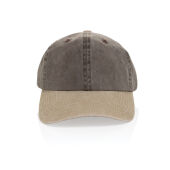 BEAU AWARE™ Washed 6 panel 270gsm cotton twill two tone cap, bruin BEAU AWARE™ Washed 6 panel 270gsm cotton twill two tone cap, bruin
