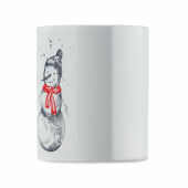 FESTIMUG - Keramische kerst mok 300ml - Zwart/Rood