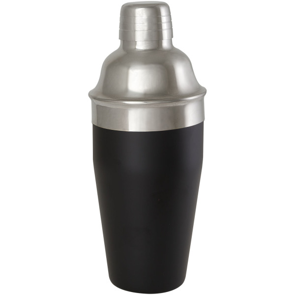 Gaudie recycled stainless steel cocktail shaker - Solid black