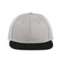 Pet Snapback - 6 panelen Light Grey / Black One Size