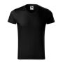 T-shirt men's Slim Fit V-neck black 3XL