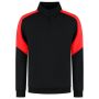 Zip Sweater Bicolor Redefined 306111 Black-Brightred XXL