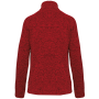Heather damesvest met rits Red Melange 3XL