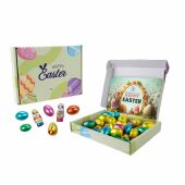 Brievenbuspaasdoosje gevuld met Robin mix, Wit, Paasmix