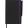 Noir Edge medium notitieboek - Zwart/Paars Noir Edge medium notitieboek - Zwart/Paars