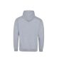 VARSITY HOODIE, HEATHER GREY/FIRE RED, XXL, JUST HOODS