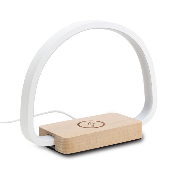 Harbour draadloze oplader met lamp - Beige Harbour draadloze oplader met lamp - Beige