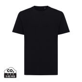 Iqoniq Kakadu relaxed gerecycled katoen t-shirt, zwart (XL)