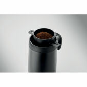 CAFETITO - Dubbelwandige mok koffiefilter - Zwart