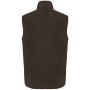 Fleece bodywarmer met binnenkant van sherpa uniseks Chocolate 3XL