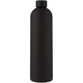 Spring 1l koperen vacuümgeïsoleerde fles - Zwart