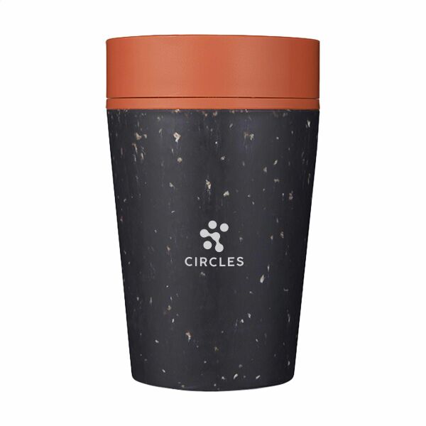 Circular&Co Recycled Coffee Cup 227 ml Kaffeebecher - grau/orange Circular&Co Recycled Coffee Cup 227 ml Kaffeebecher - grau/orange
