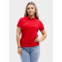 L&S Polo Basic Mix SS for her White-2XL