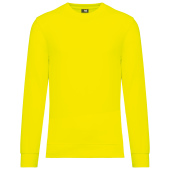 Ecologische uniseks sweater polyester/katoen Fluorescent Yellow XS