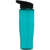 H2O Active® Tempo 700 ml sportfles met fliptuitdeksel - Aquablauw/Zwart