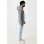 IQONIQ Yengo recycled katoen hoodie met steekzakken, light heather anthracite (L)