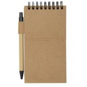 Flipper blok met sticky notes met balpen (zwarte inkt) - Naturel