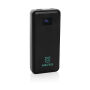 Gridley RCS gerecycled plastic 20000 65W laptop powerbank, zwart