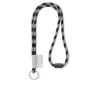 Polyester 2-kleurige koord-lanyard met full color label